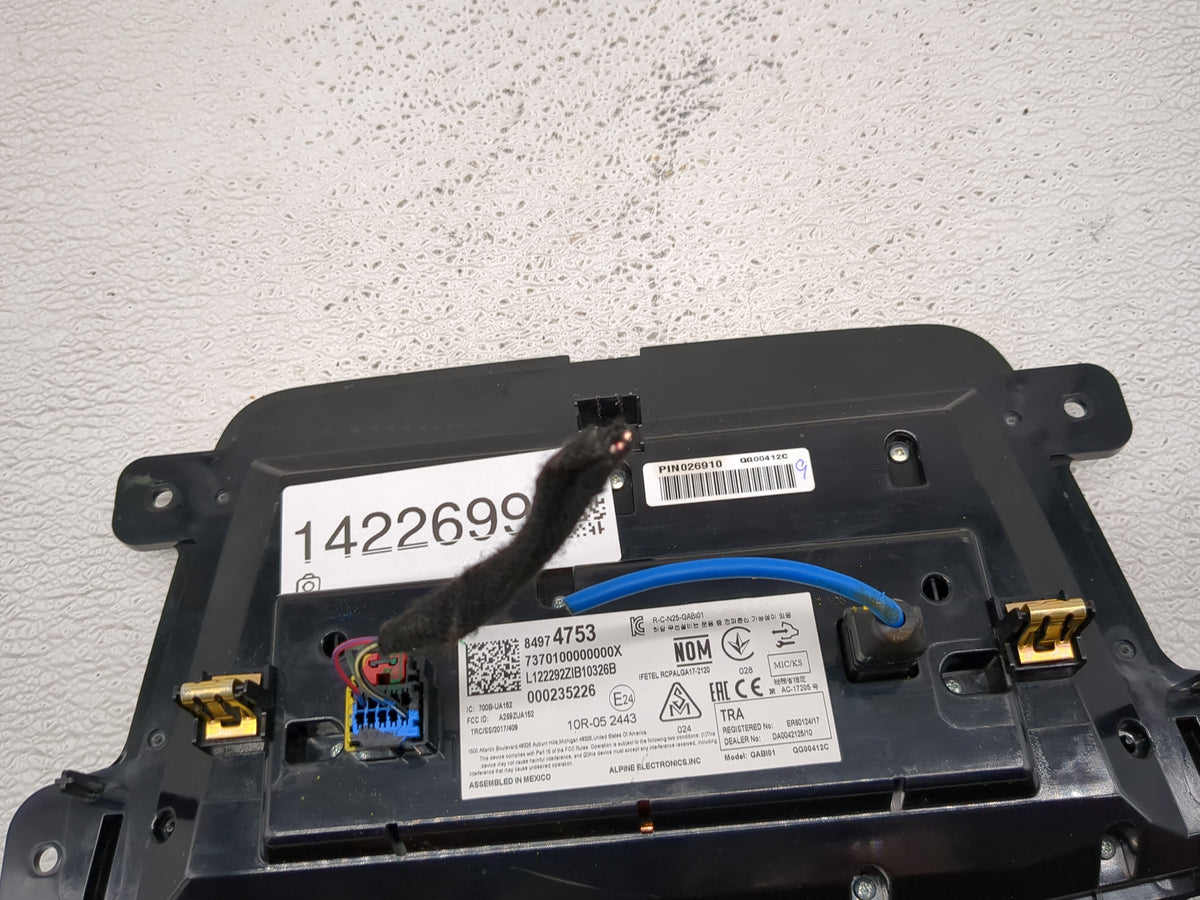 2023 Cadillac Xt4 Information Radio Display Screen - Oemusedautoparts1.com