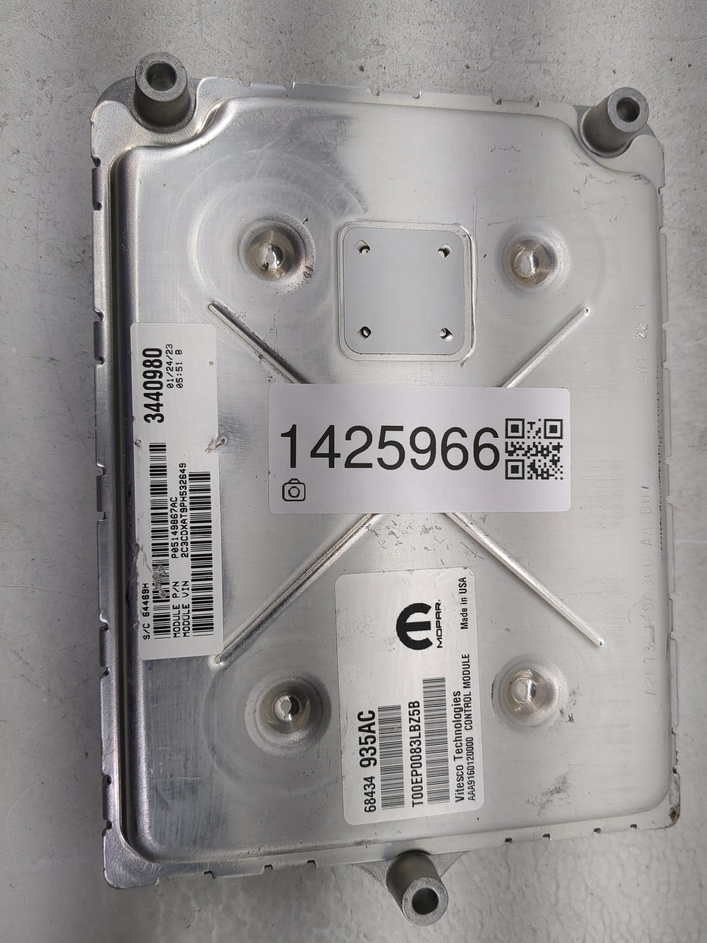2023 Charger Charger PCM Engine Control Computer ECU ECM PCU OEM P/N:P05149867AC 68434 935AC Fits Fits 2020 2021 2022 OEM Us