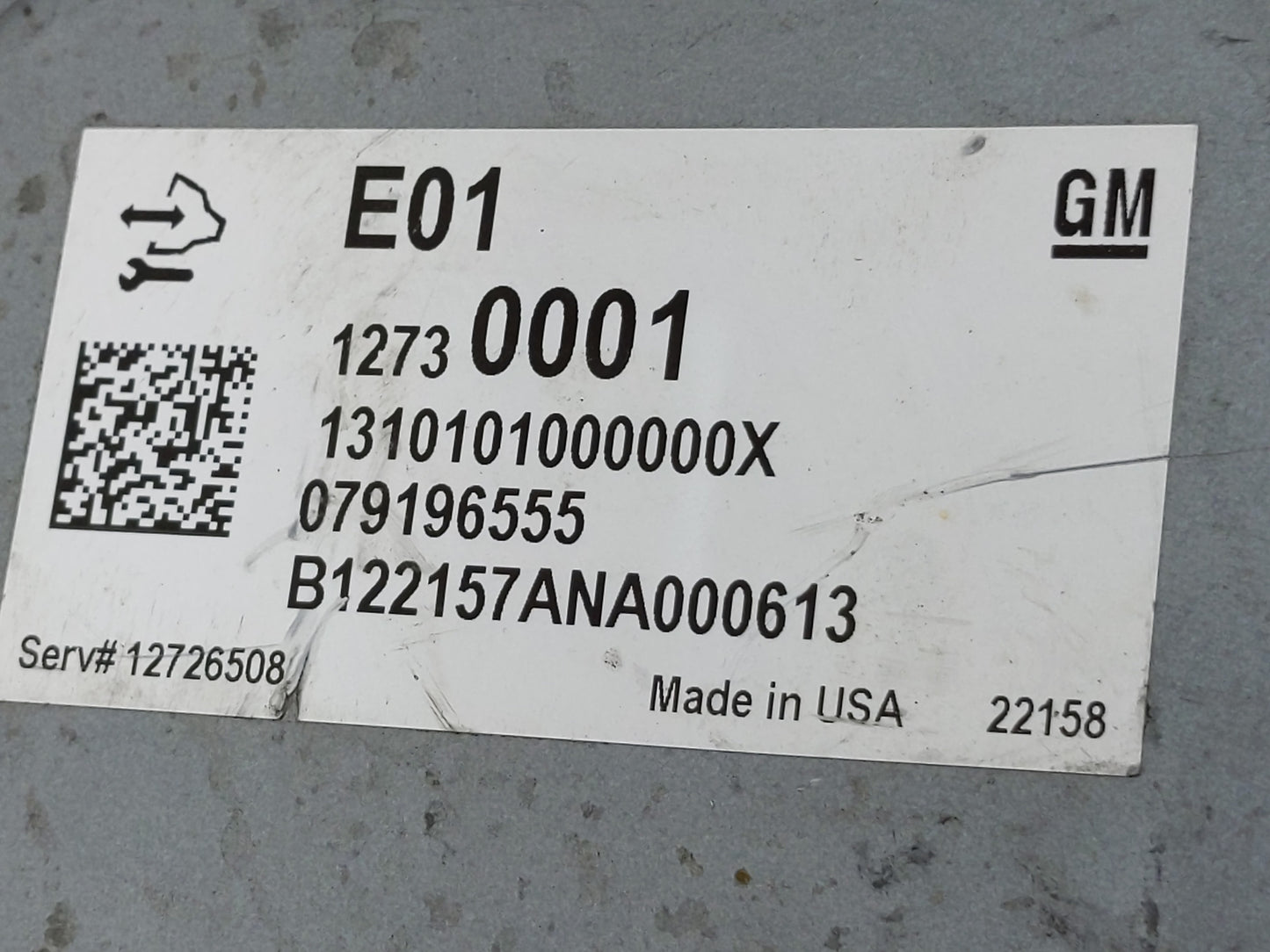 2020-2022 Chevrolet Blazer PCM Engine Control Computer ECU ECM PCU OEM P/N:079196555 12730001 Fits Fits 2020 2021 2022 OEM U