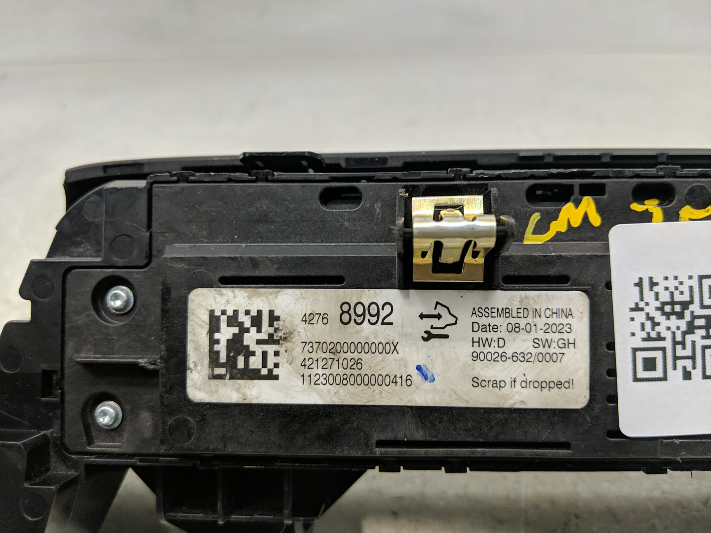 2023 Chevrolet Bolt Ev Climate Control Module Temperature AC/Heater Replacement P/N:421271026 42768992 Fits OEM Used Auto Pa