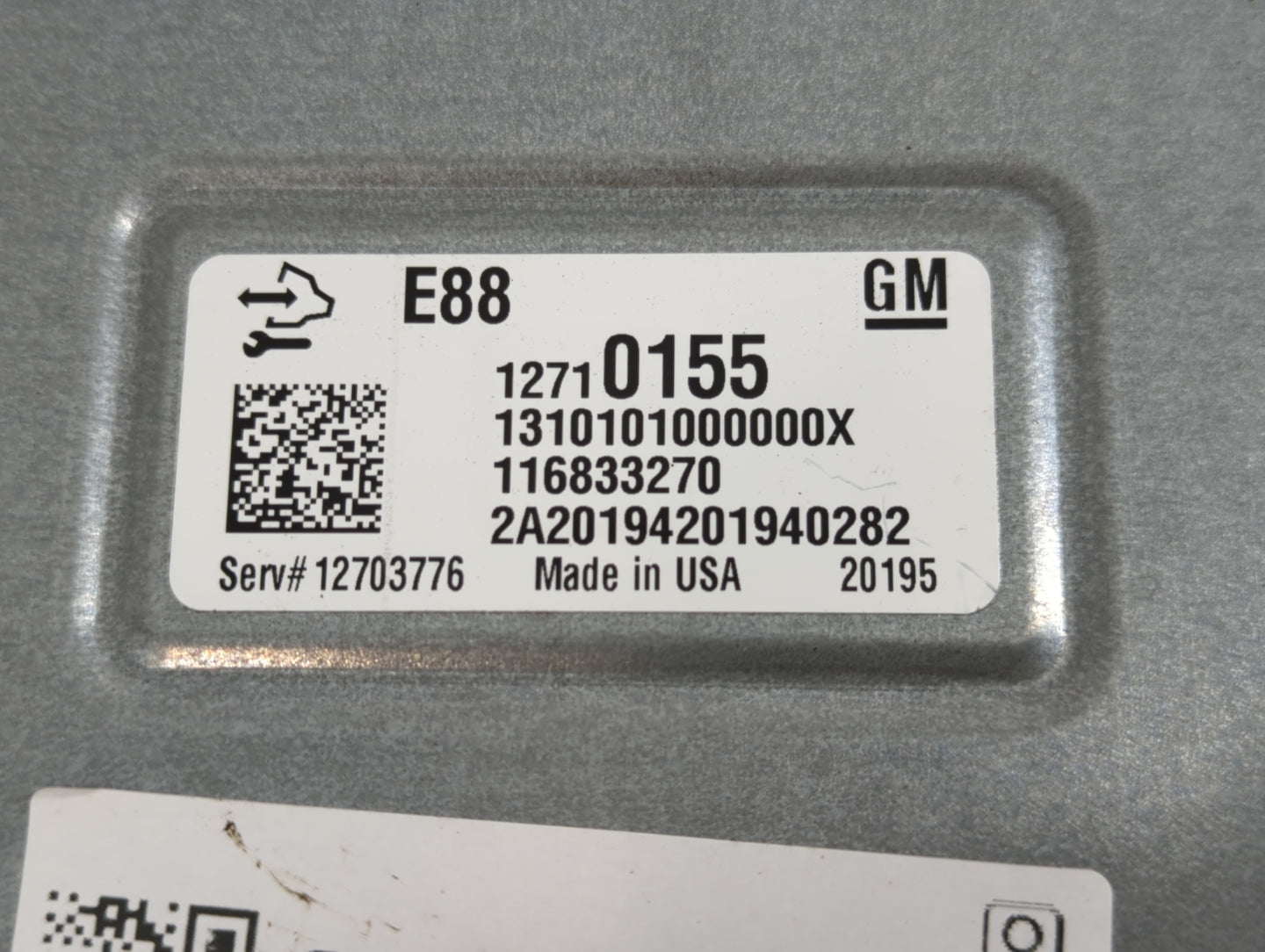 2021 Chevrolet Camaro PCM Engine Control Computer ECU ECM PCU OEM P/N:12710155 12727139 Fits Fits 2020 2022 OEM Used Auto Pa