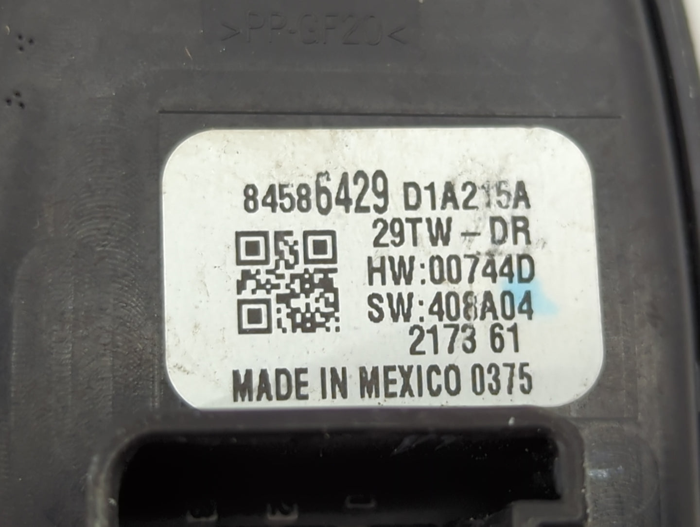 2016-2021 Chevrolet Camaro Master Power Window Switch Replacement Driver Side Left P/N:84586429 Fits OEM Used Auto Parts - O