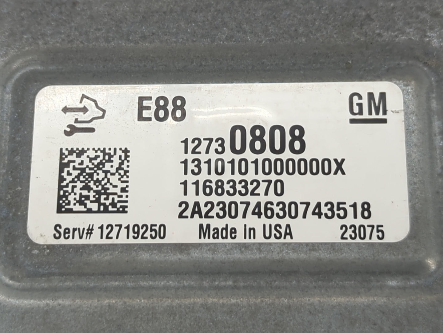 2020-2022 Chevrolet Equinox PCM Engine Control Computer ECU ECM PCU OEM P/N:116833270 12730808 Fits Fits 2020 2021 2022 OEM 