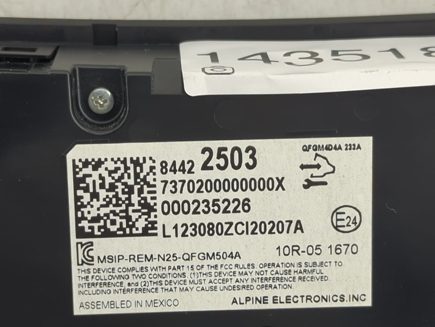 2019-2021 Chevrolet Equinox Climate Control Module Temperature AC/Heater Replacement P/N:84422503 7370200000000X Fits OEM Us