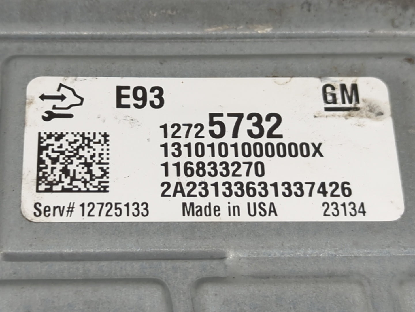 2021 Chevrolet Express 2500 PCM Engine Control Computer ECU ECM PCU OEM P/N:12725732 12725133 Fits Fits 2019 2020 2022 OEM U
