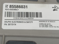 2015-2021 Chevrolet Express 2500 Radio AM FM Cd Player Receiver Replacement P/N:85586031 28773174 Fits OEM Used Auto Parts -
