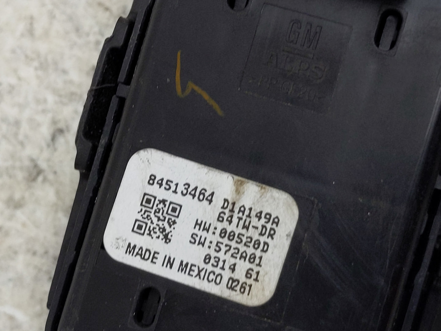 2016-2021 Chevrolet Malibu Master Power Window Switch Replacement Driver Side Left P/N:84513464 Fits OEM Used Auto Parts - O