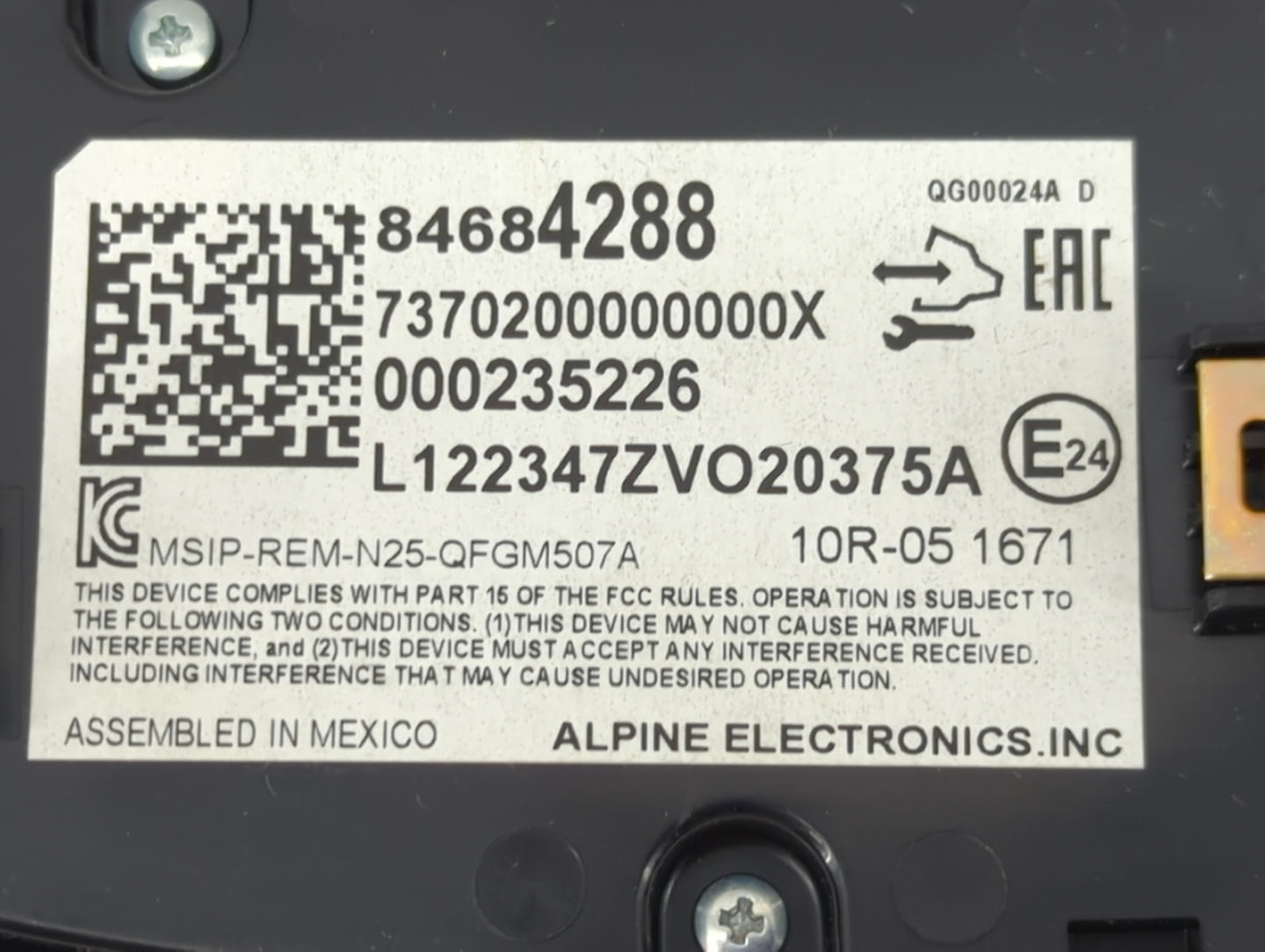 2018-2021 Chevrolet Malibu Climate Control Module Temperature AC/Heater Replacement P/N:84684288 23467707 Fits OEM Used Auto