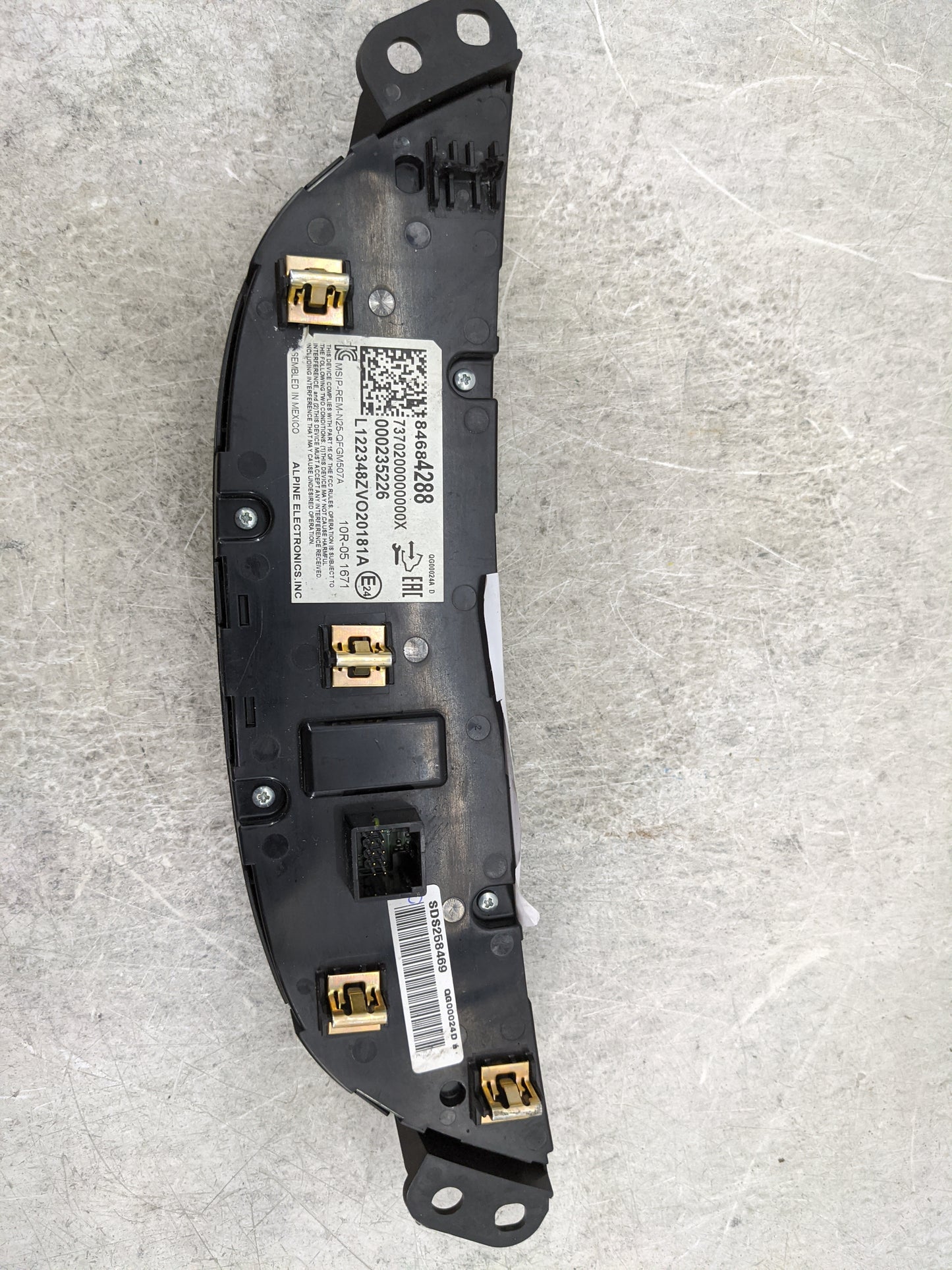 2018-2021 Chevrolet Malibu Climate Control Module Temperature AC/Heater Replacement P/N:84684288 MSIP-REM-N25-QFGM507A Fits 