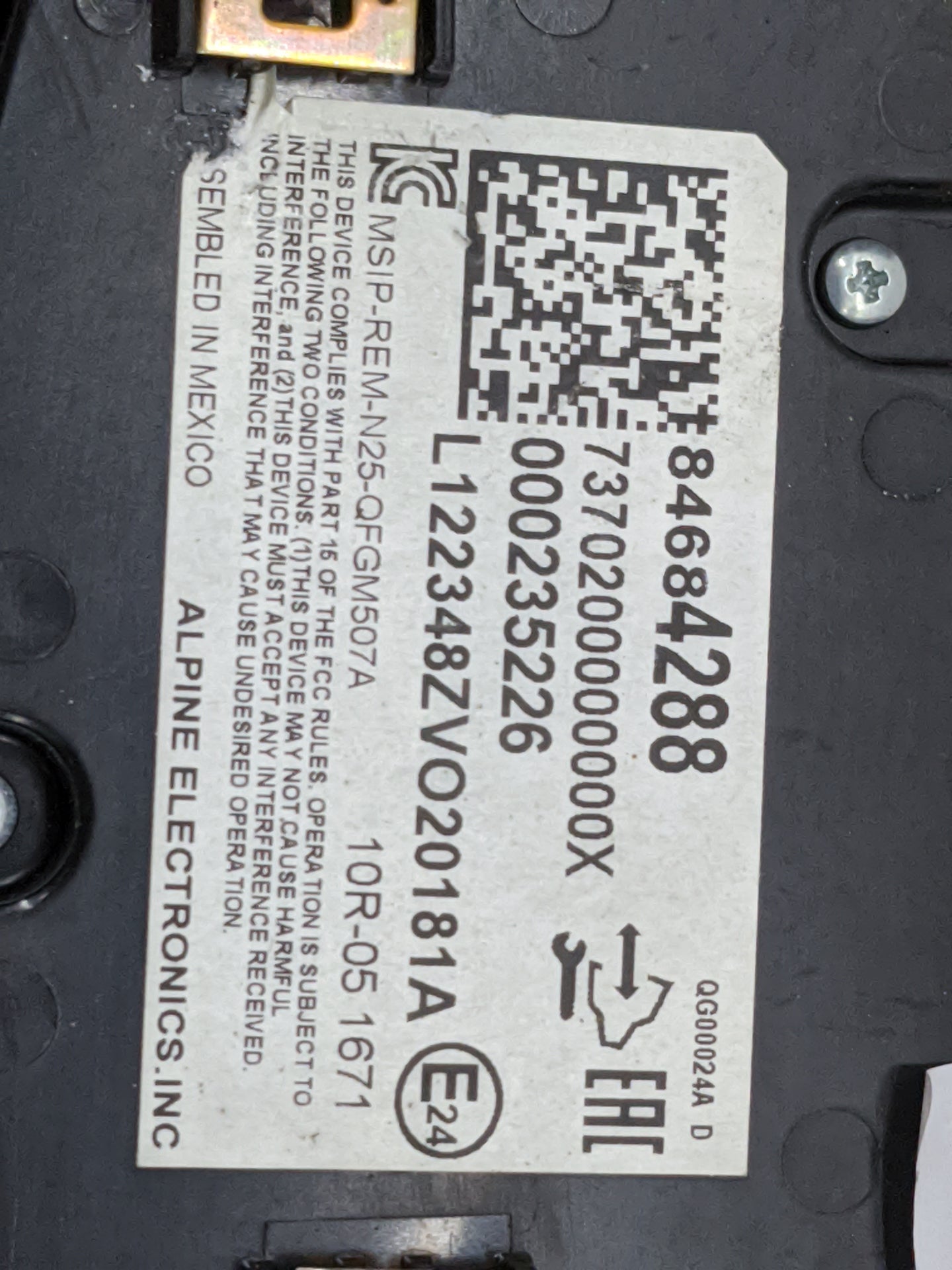 2018-2021 Chevrolet Malibu Climate Control Module Temperature AC/Heater Replacement P/N:84684288 MSIP-REM-N25-QFGM507A Fits 