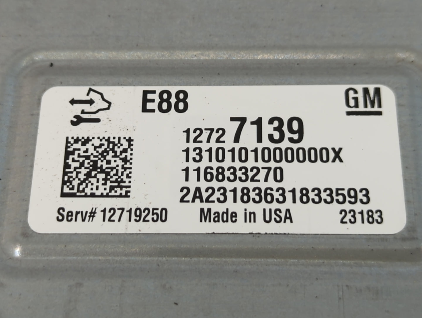 2020-2021 Chevrolet Malibu PCM Engine Control Computer ECU ECM PCU OEM P/N:12727139 Fits Fits 2020 2021 2022 OEM Used Auto P