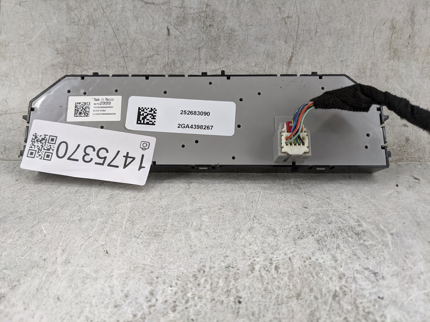 2023 Chevrolet Silverado 1500 Pickup Climate Control Module Temperature AC/Heater Replacement P/N:252683090 2GA4398267 Fits 