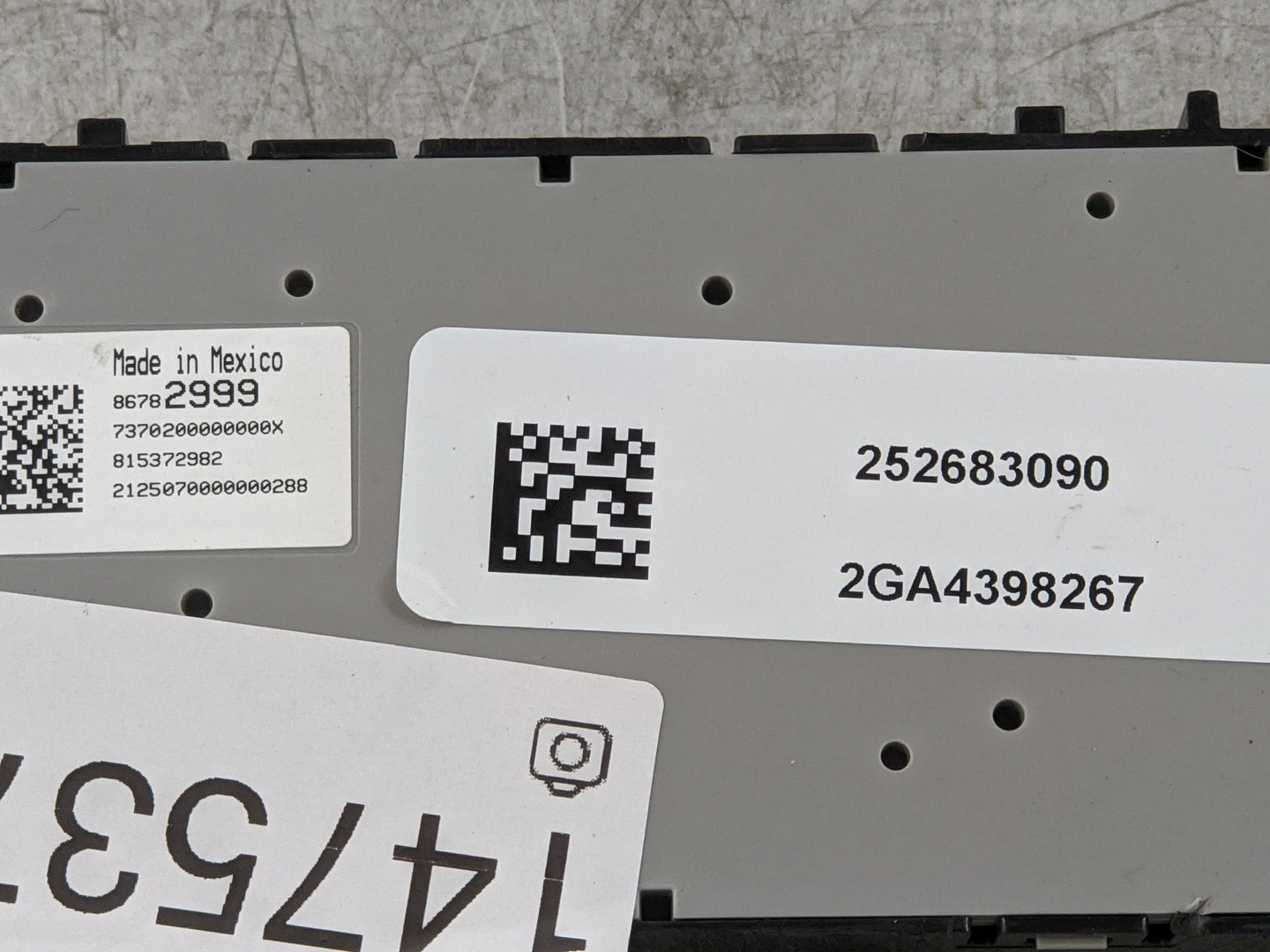 2023 Chevrolet Silverado 1500 Pickup Climate Control Module Temperature AC/Heater Replacement P/N:252683090 2GA4398267 Fits 