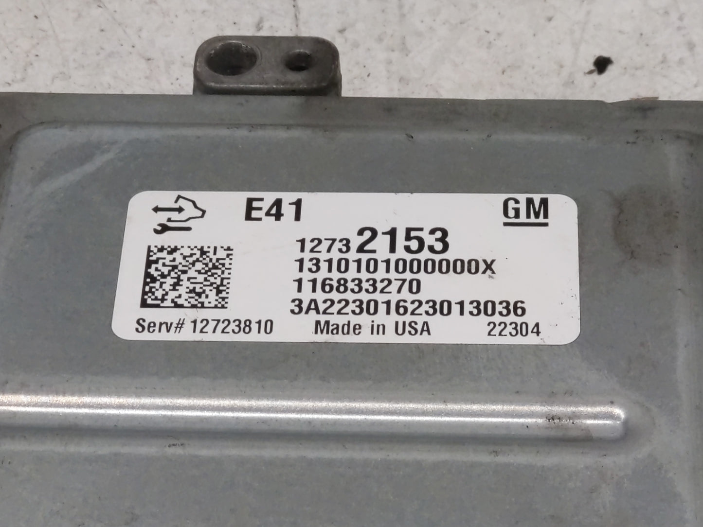 2023 Chevrolet Silverado 2500 PCM Engine Control Computer ECU ECM PCU OEM P/N:116833270 12732153 Fits OEM Used Auto Parts - 