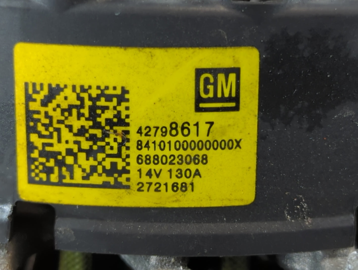2021-2022 Chevrolet Trailblazer Alternator Replacement Generator Charging Assembly Engine OEM P/N:42798617 Fits OEM Used Aut