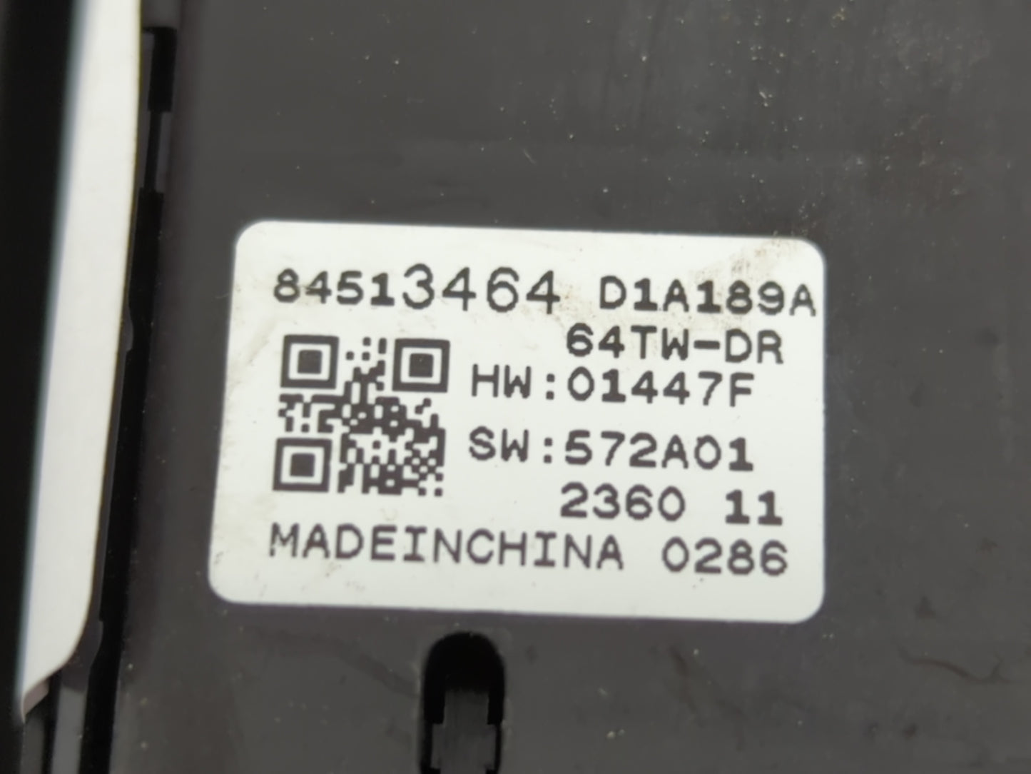 2021-2022 Chevrolet Trailblazer Master Power Window Switch Replacement Driver Side Left P/N:84513464 Fits OEM Used Auto Part