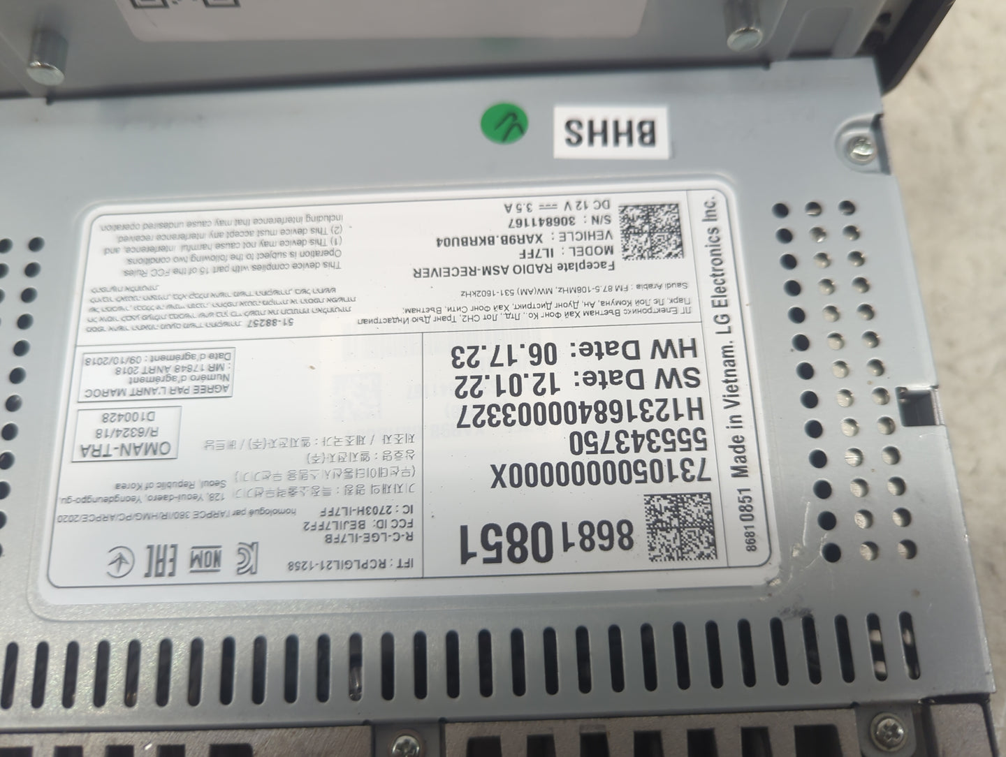 2023 Chevrolet Trailblazer Information Display Screen 1481534 - Oemusedautoparts1.com