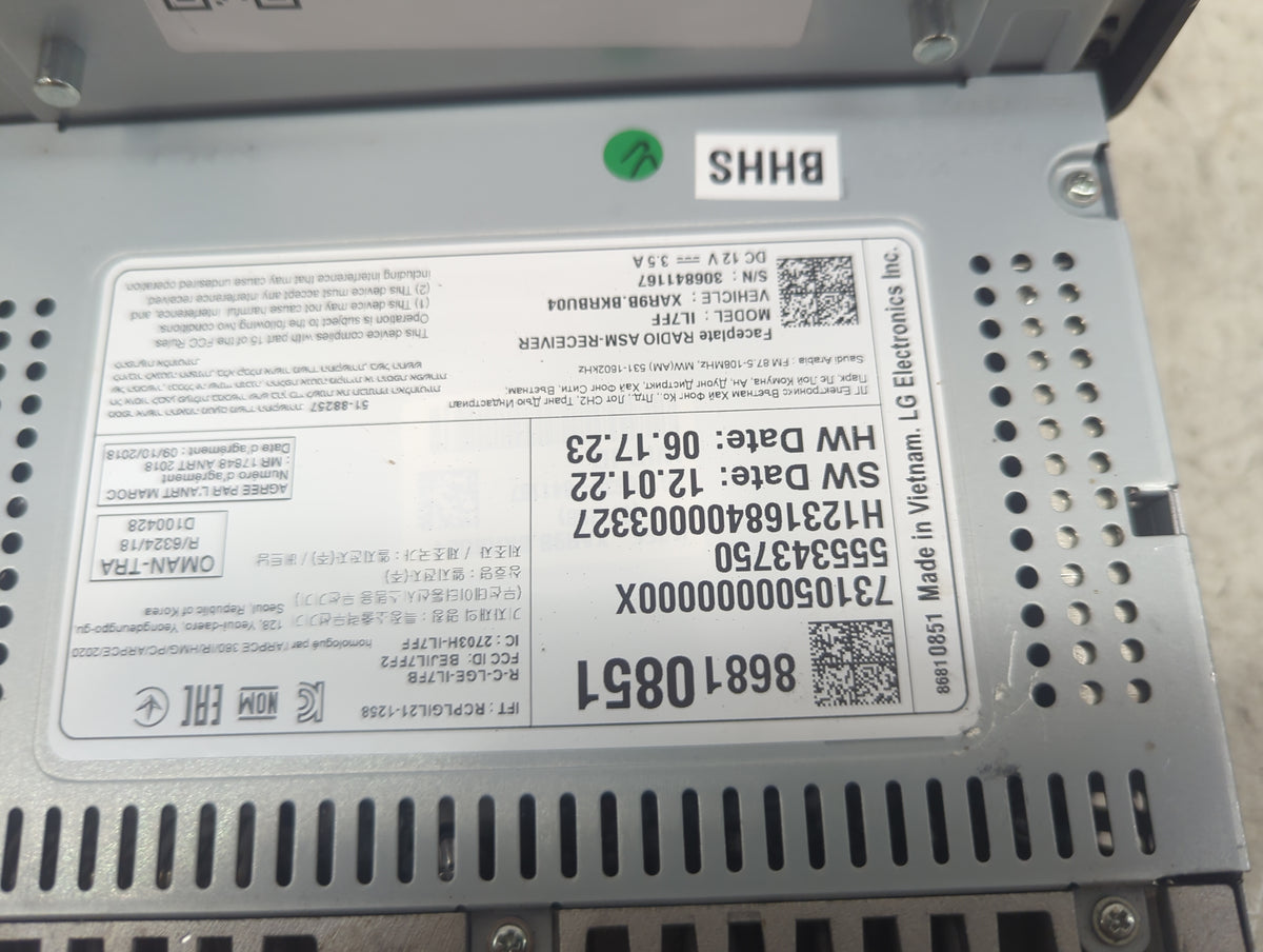 2023 Chevrolet Trailblazer Information Display Screen 1481534 - Oemusedautoparts1.com