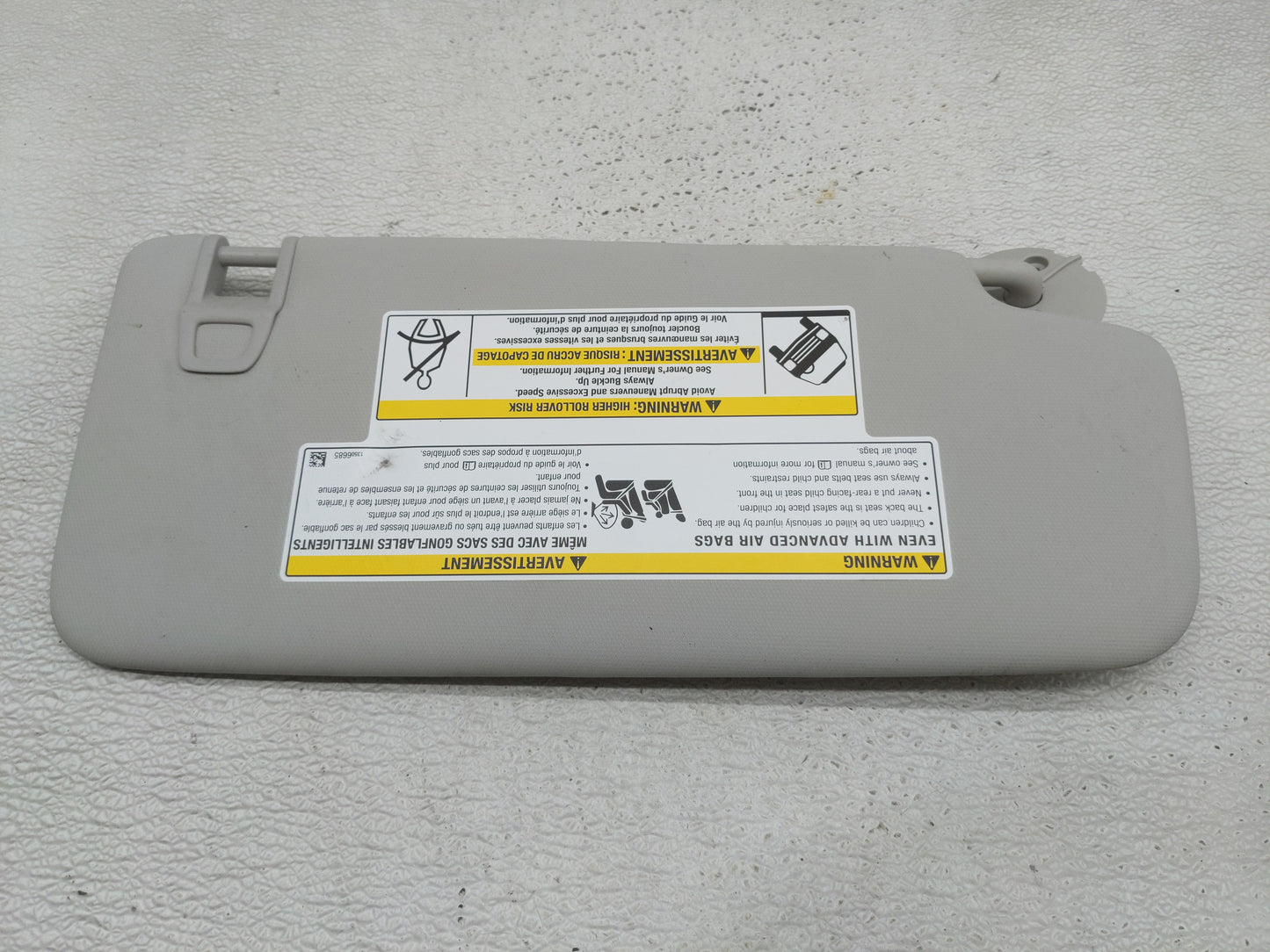 2023 Chevrolet Trail Blazer Sun Visor Shade Replacement Driver Left Mirror Fits OEM Used Auto Parts - Oemusedautoparts1.com