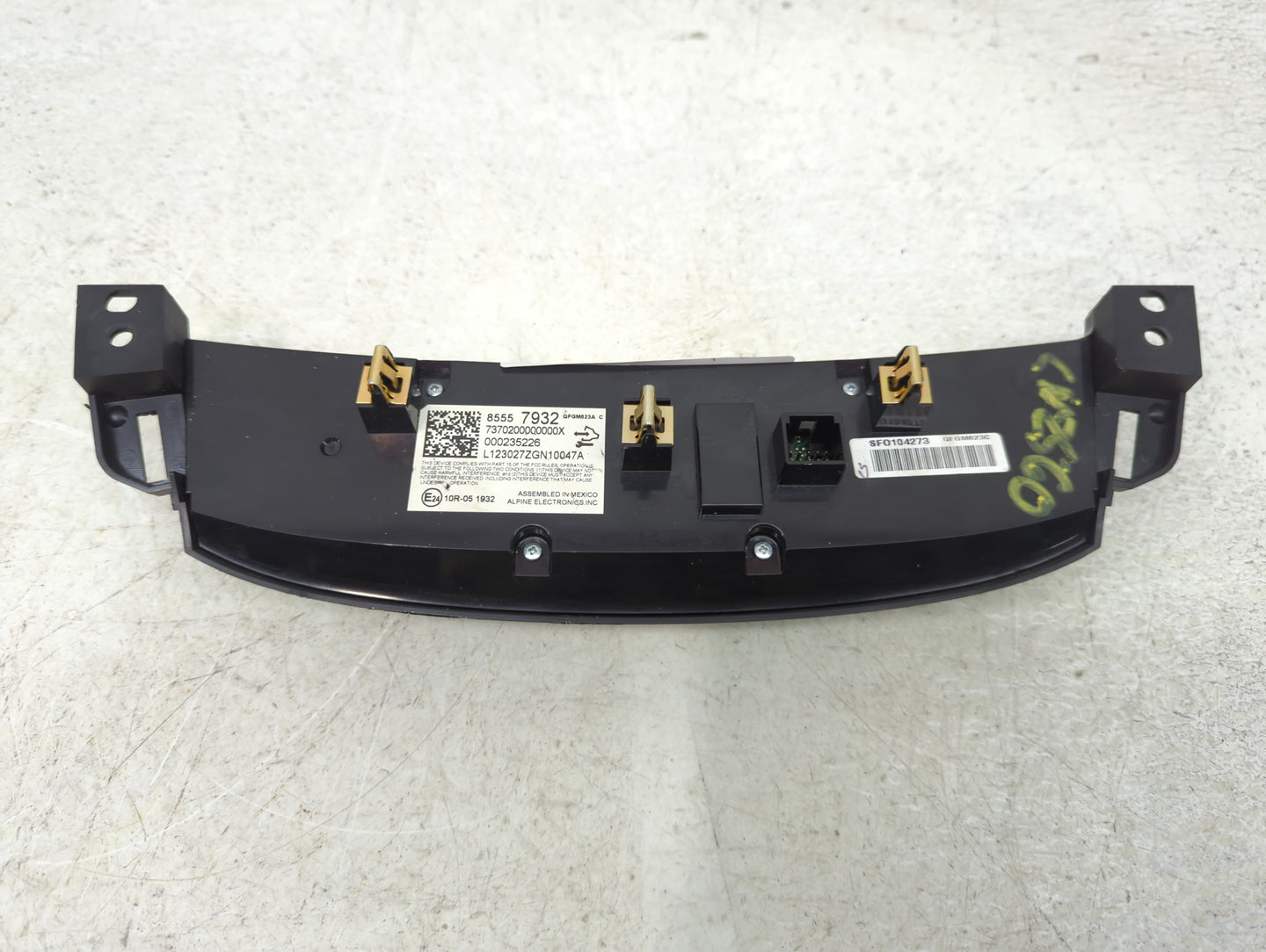 2023 Chevrolet Traverse Climate Control Module Temperature AC/Heater Replacement P/N:000235226 85557932 Fits OEM Used Auto P
