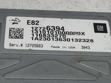 2018-2022 Chevrolet Traverse PCM Engine Control Computer ECU ECM PCU OEM P/N:116833270 12726394 Fits OEM Used Auto Parts