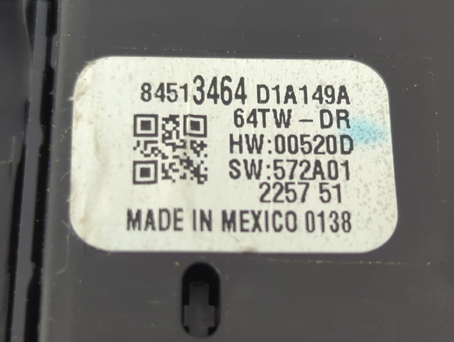 2018-2022 Chevrolet Traverse Master Power Window Switch Replacement Driver Side Left P/N:84513464 Fits OEM Used Auto Parts -
