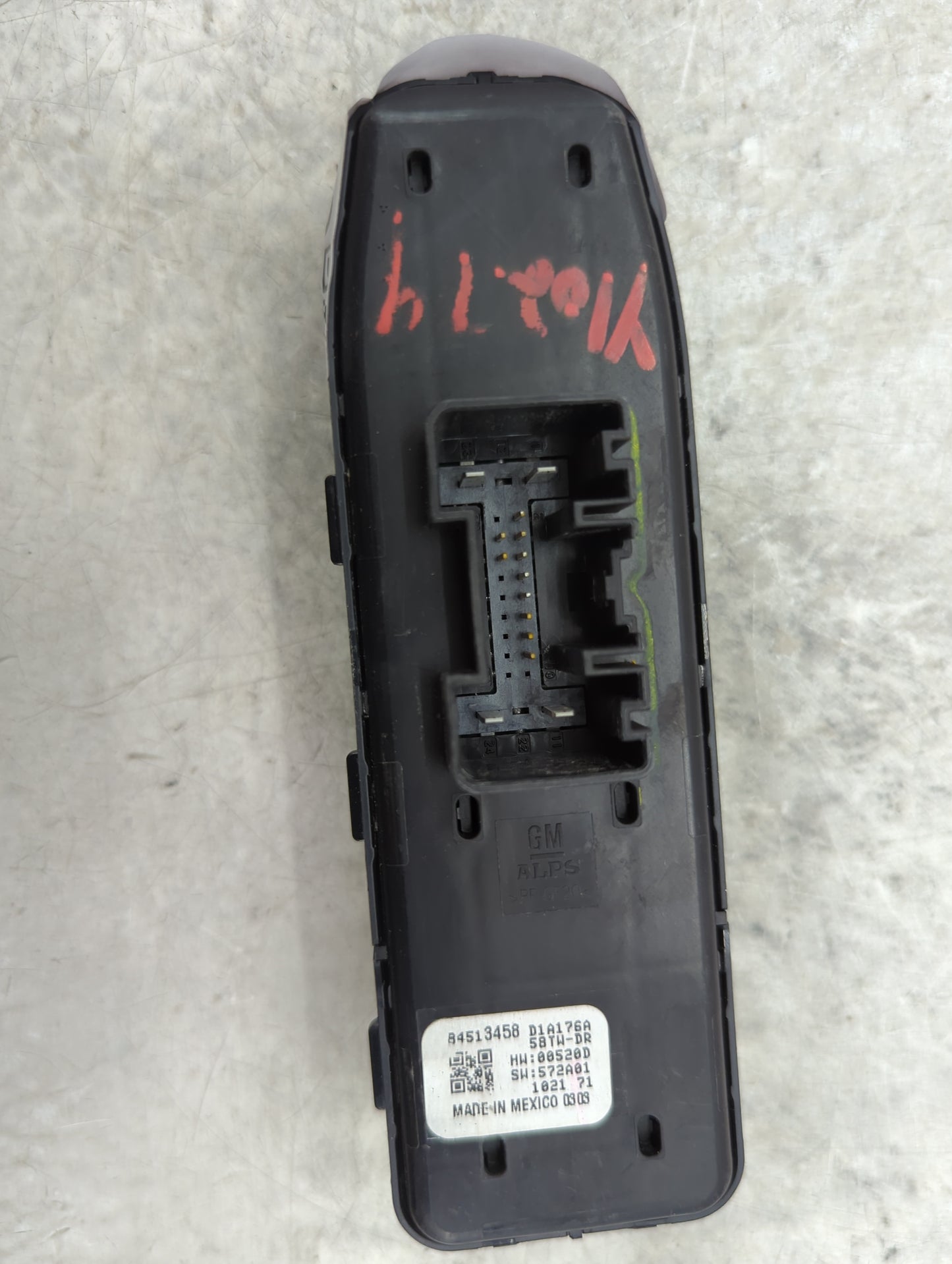 2023 Chevrolet Traverse Master Power Window Switch Replacement Driver Side Left P/N:84513458 84512940 Fits OEM Used Auto Par