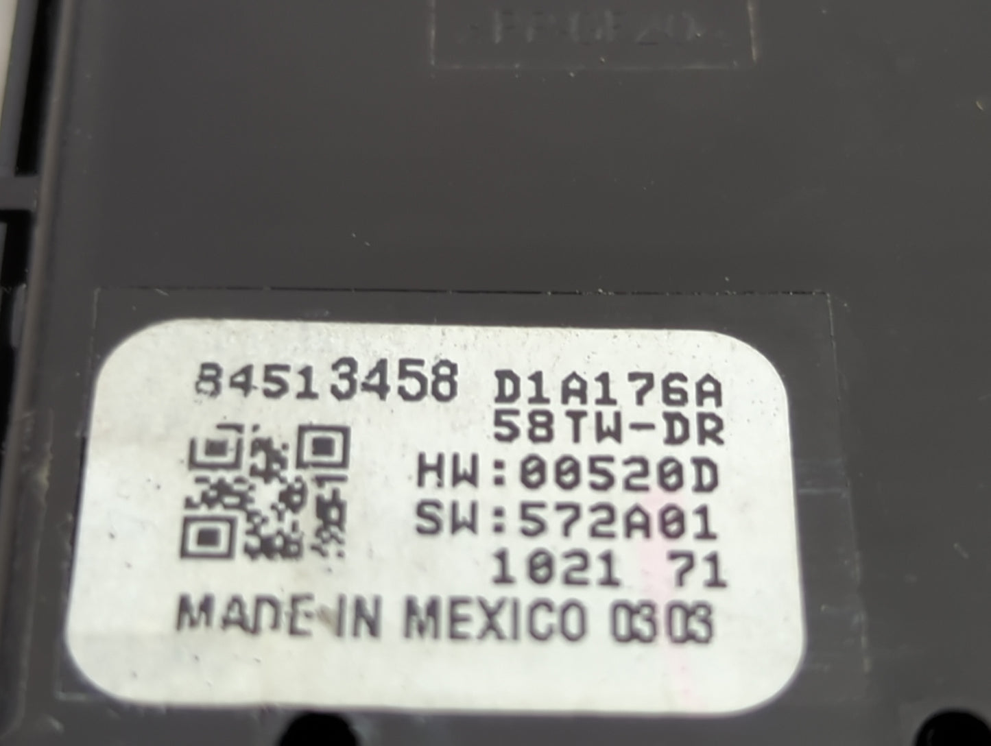 2023 Chevrolet Traverse Master Power Window Switch Replacement Driver Side Left P/N:84513458 84512940 Fits OEM Used Auto Par