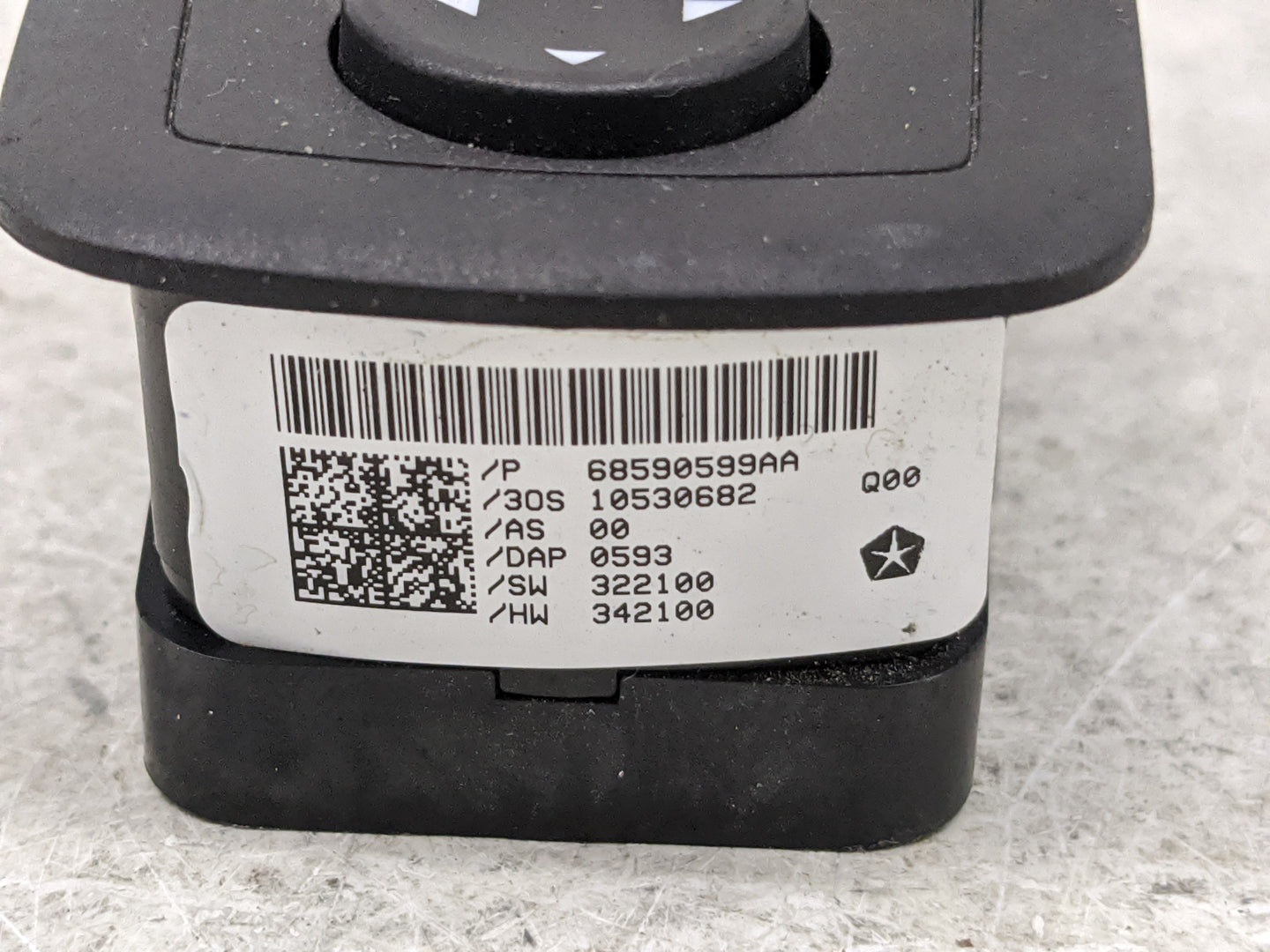 2017-2022 Chrysler Pacifica Master Power Window Switch Replacement Driver Side Left P/N:68590599AA Fits OEM Used Auto Parts 