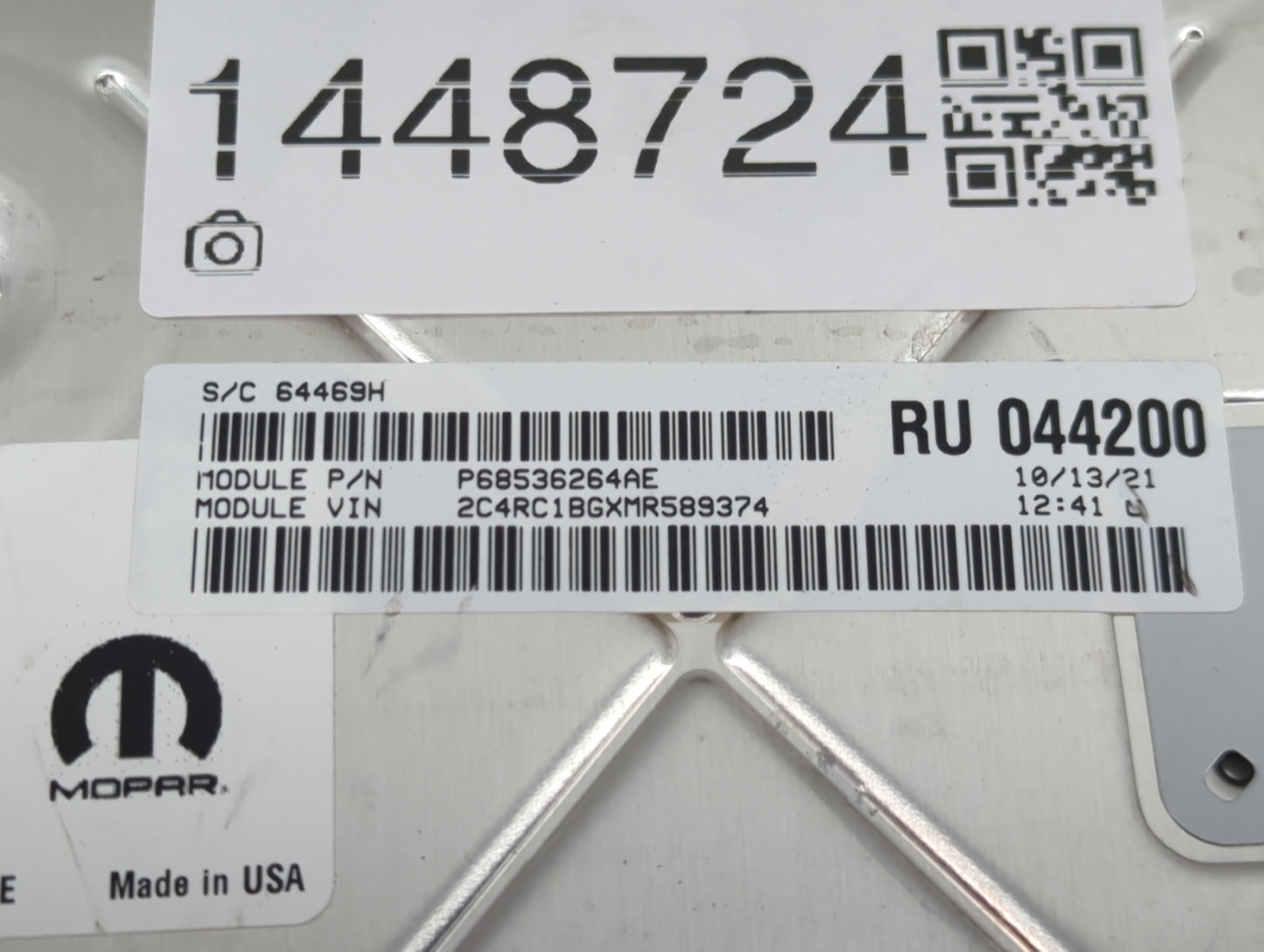 2023 Dodge Caravan PCM Engine Control Computer ECU ECM PCU OEM P/N:68434928AB P68536264AE, T00EP2801K5C9K Fits Fits 2020 202