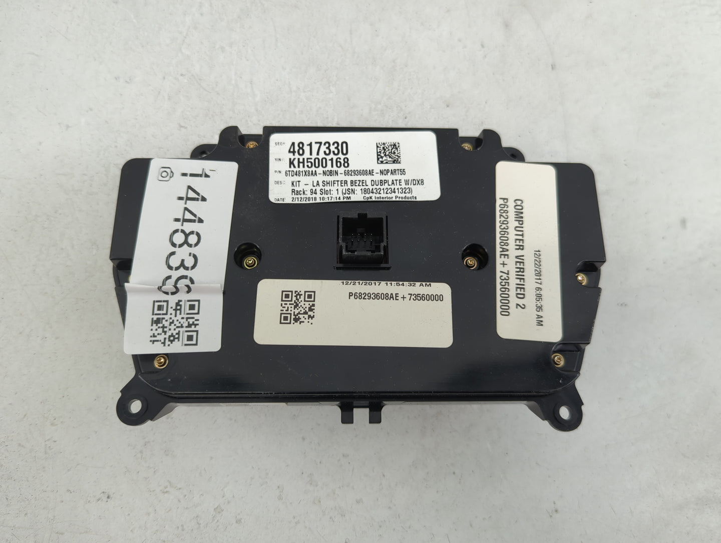 2023 Dodge Challenger Climate Control Module Temperature AC/Heater Replacement P/N:P68293608AE 68293608AE, 6TD481X8AA Fits O