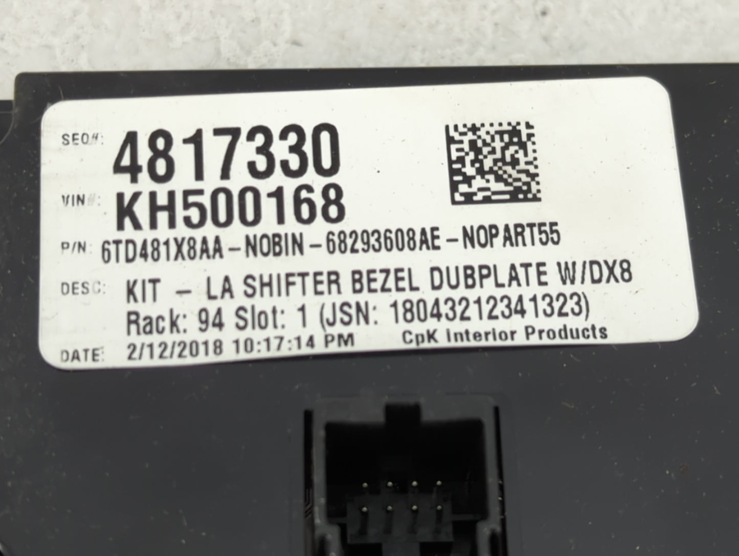 2023 Dodge Challenger Climate Control Module Temperature AC/Heater Replacement P/N:P68293608AE 68293608AE, 6TD481X8AA Fits O
