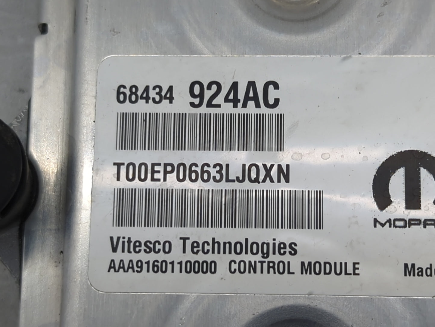 2020-2022 Dodge Charger PCM Engine Control Computer ECU ECM PCU OEM P/N:68434924AC T00EP0663LJQXN Fits Fits 2020 2021 2022 O