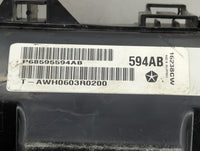 2022 Dodge Charger Fusebox Fuse Box Panel Relay Module P/N:P68595594AB Fits OEM Used Auto Parts - Oemusedautoparts1.com