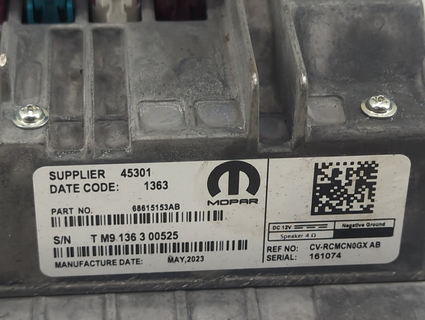 2023 Dodge Charger Information Display Screen 1494652 - Oemusedautoparts1.com