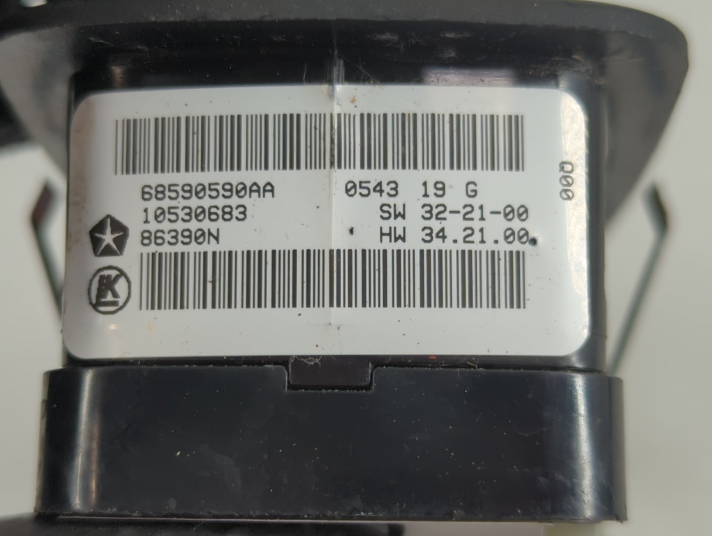 2022 Dodge Durango Master Power Window Switch Replacement Driver Side Left P/N:68590590AA Fits OEM Used Auto Parts - Oemused