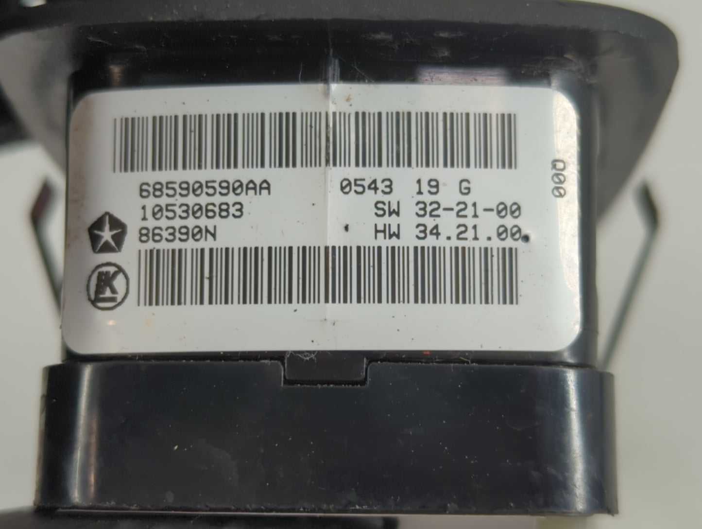 2022 Dodge Durango Master Power Window Switch Replacement Driver Side Left P/N:68590590AA Fits OEM Used Auto Parts - Oemused