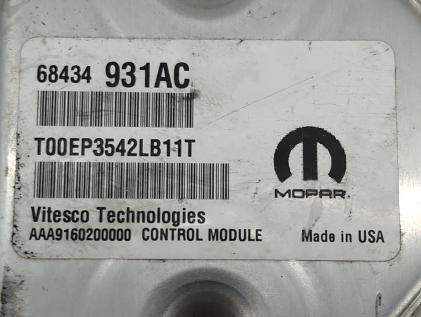 2020-2022 Dodge Durango PCM Engine Control Computer ECU ECM PCU OEM P/N:P68635503AB 68434931AC Fits Fits 2020 2021 2022 OEM 