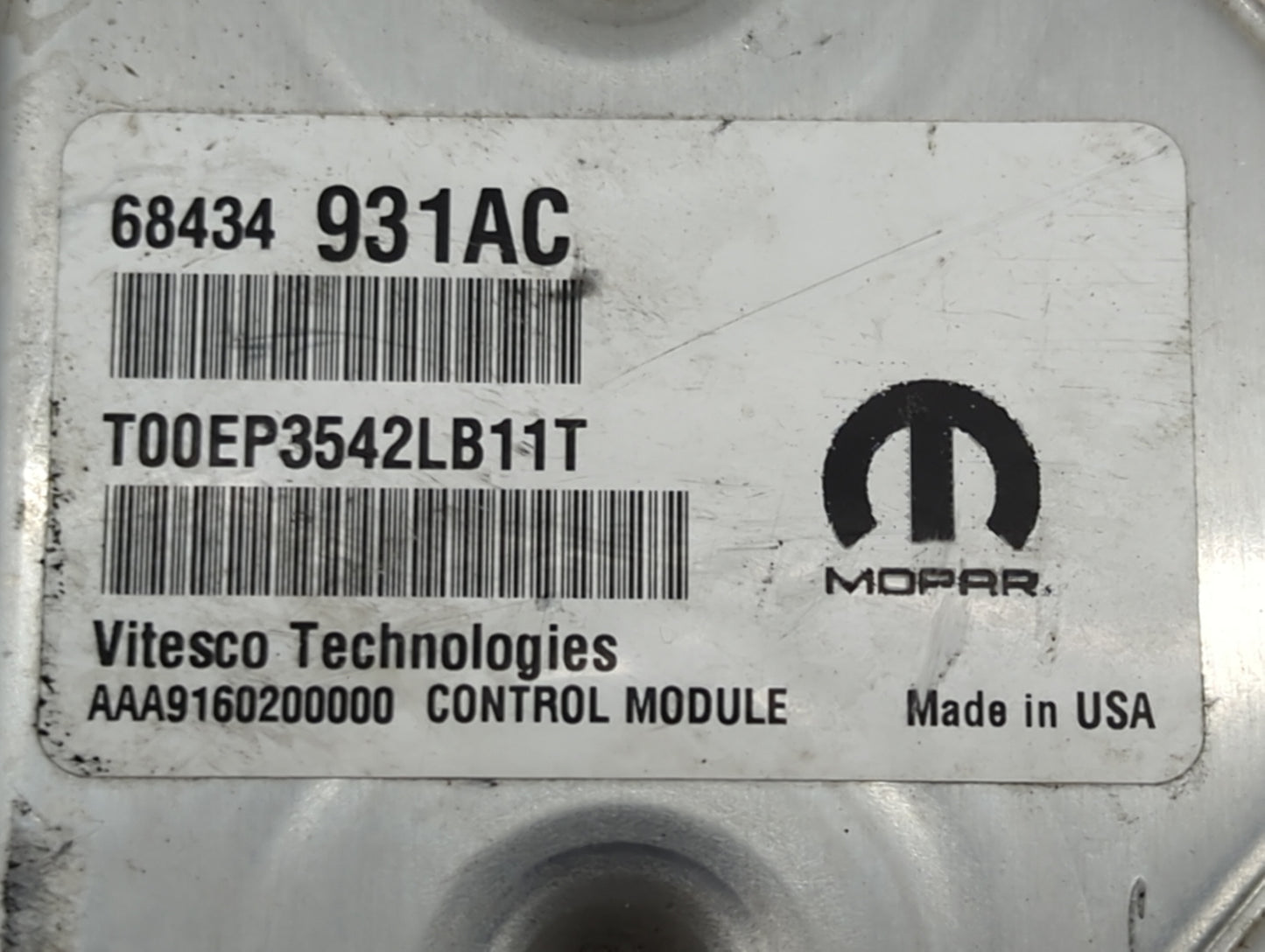 2020-2022 Dodge Durango PCM Engine Control Computer ECU ECM PCU OEM P/N:P68635503AB 68434931AC Fits Fits 2020 2021 2022 OEM 
