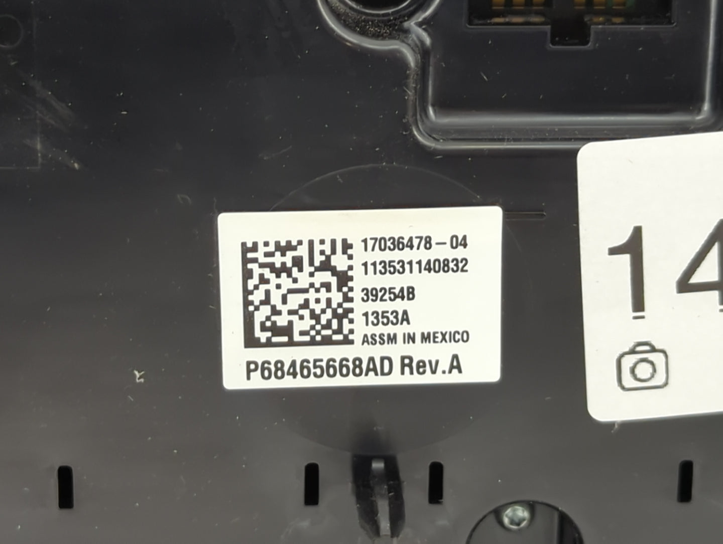 2021-2022 Dodge Durango Climate Control Module Temperature AC/Heater Replacement P/N:P68465668AD 17036478-04 Fits Fits 2021 