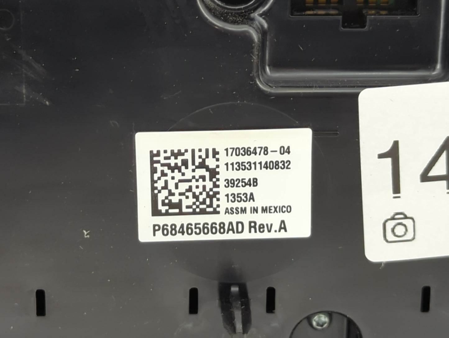 2021-2022 Dodge Durango Climate Control Module Temperature AC/Heater Replacement P/N:P68465668AD 17036478-04 Fits Fits 2021 