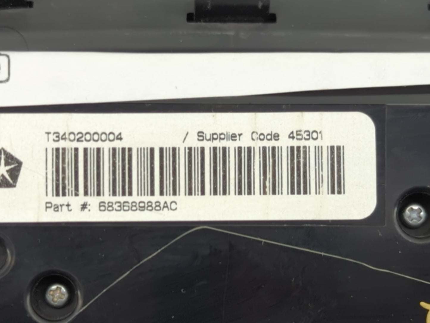 2023 Dodge Durango Climate Control Module Temperature AC/Heater Replacement P/N:68368988AC T340200004 Fits OEM Used Auto Par