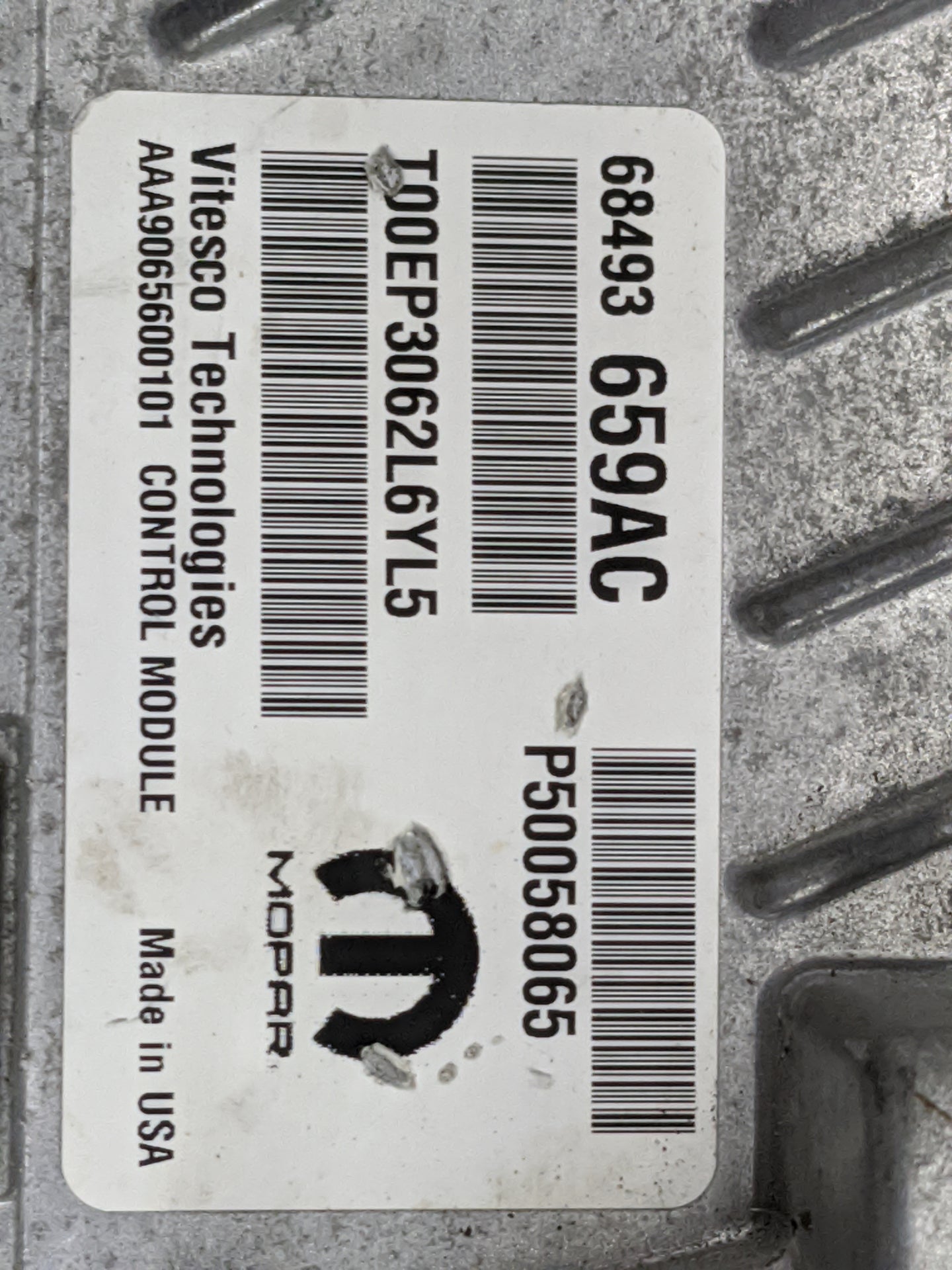 2023 Dodge Hornet PCM Engine Control Computer ECU ECM PCU OEM P/N:68493659AC P50058065, T00EP3062L6YL5, AAA9065600101 Fits O