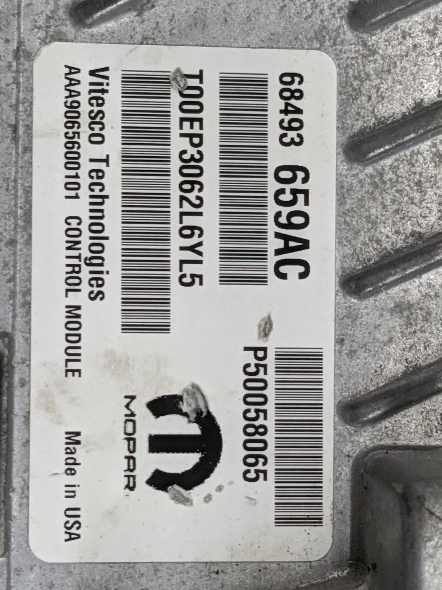 2023 Dodge Hornet PCM Engine Control Computer ECU ECM PCU OEM P/N:68493659AC P50058065, T00EP3062L6YL5, AAA9065600101 Fits O