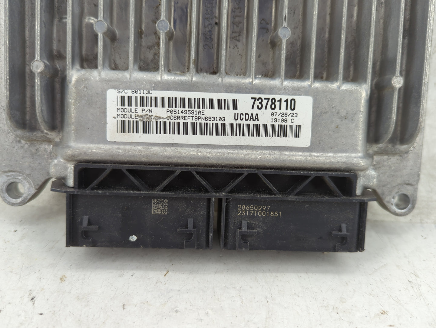 2023 Dodge Ram 1500 PCM Engine Control Computer ECU ECM PCU OEM P/N:68568655AB Fits Fits 2020 2021 2022 OEM Used Auto Parts 