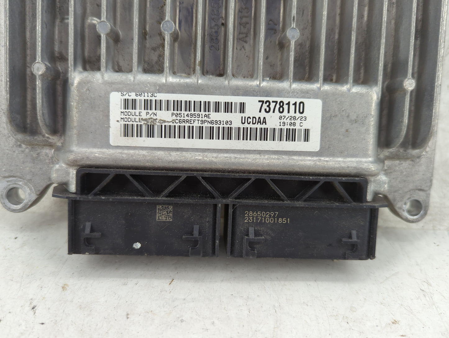 2023 Dodge Ram 1500 PCM Engine Control Computer ECU ECM PCU OEM P/N:68568655AB Fits Fits 2020 2021 2022 OEM Used Auto Parts 