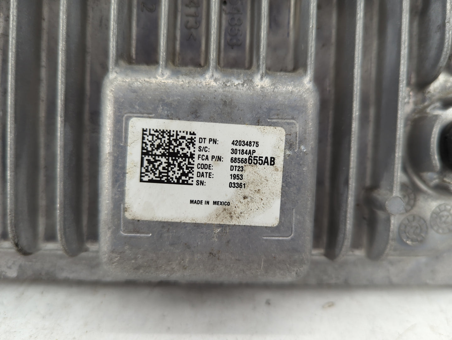2023 Dodge Ram 1500 PCM Engine Control Computer ECU ECM PCU OEM P/N:68568655AB Fits Fits 2020 2021 2022 OEM Used Auto Parts 