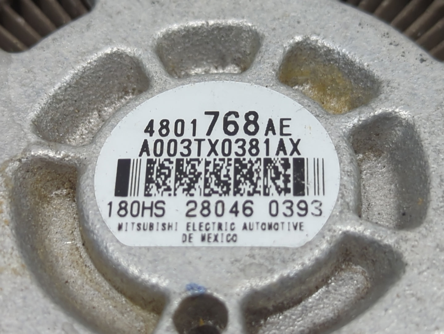 2010 Dodge Ram 3500 Alternator Replacement Generator Charging Assembly Engine OEM P/N:4801768AE Fits OEM Used Auto Parts - O