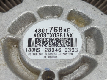2010 Dodge Ram 3500 Alternator Replacement Generator Charging Assembly Engine OEM P/N:4801768AE Fits OEM Used Auto Parts