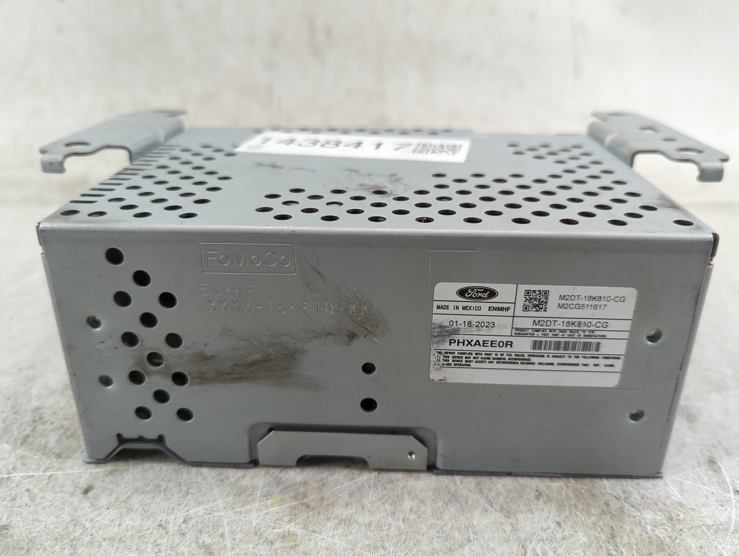 2021 Ford Bronco Radio AM FM Cd Player Receiver Replacement P/N:M2DT-18K810-CG M2CG511617, PHXAEE0R Fits OEM Used Auto Parts